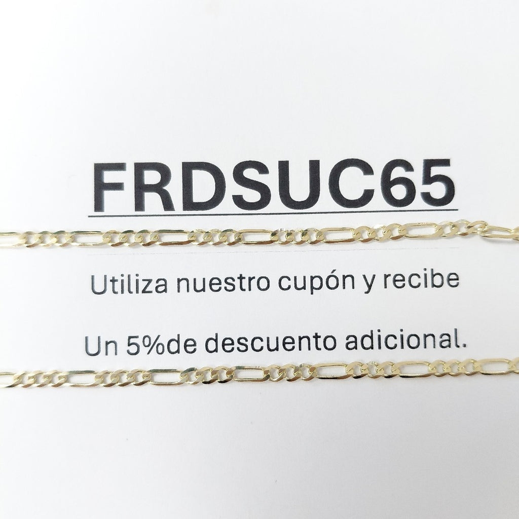 CADENA 3X1 14K 60 CM 5.4 GR (NUEVO)