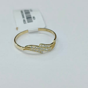 ANILLOS C CIRCONIAS 14K TALLA 9 0.9 GR (NUEVO)