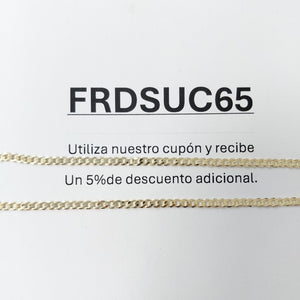 CADENA BARBADA 14K 55 CM 5.1 GR (NUEVO)