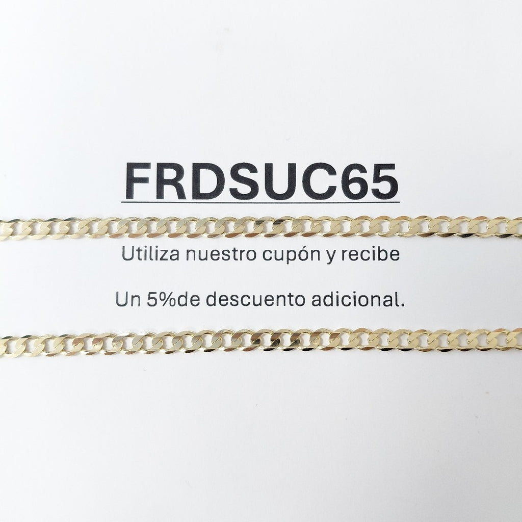 CADENA BARBADA 14K 55 CM 12.6 GR (NUEVO)