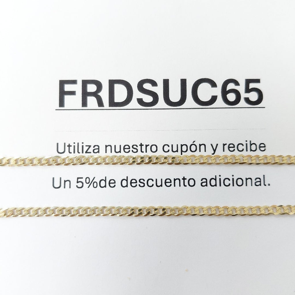 CADENA BARBADA 14K 55 CM 5.4 GR (NUEVO)
