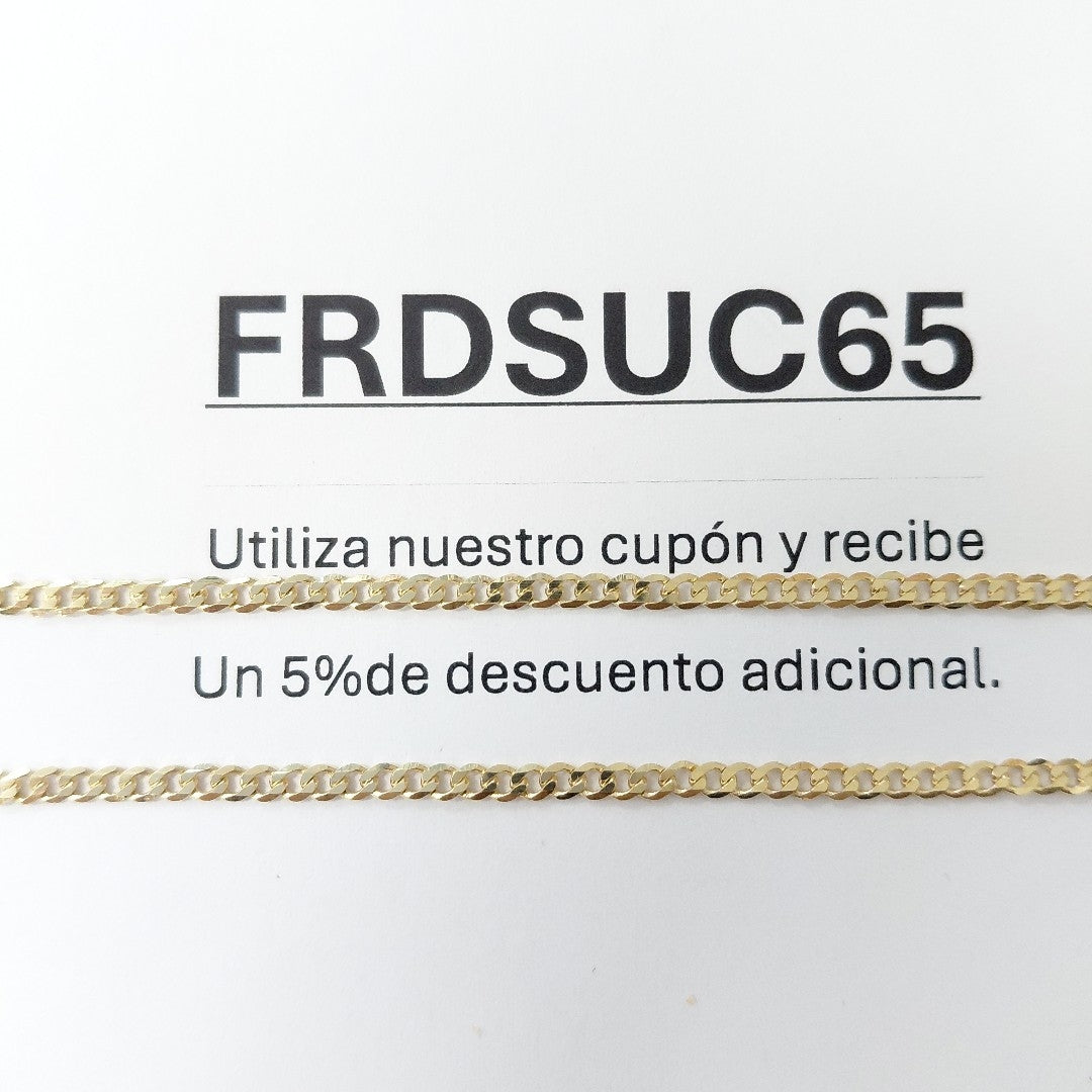 CADENA BARBADA 14K 55 CM 5.4 GR (NUEVO)