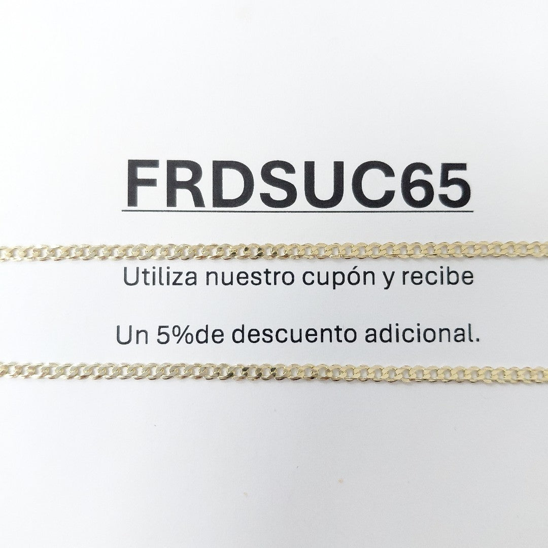 CADENA BARBADA 14K 55 CM 5 GR (NUEVO)