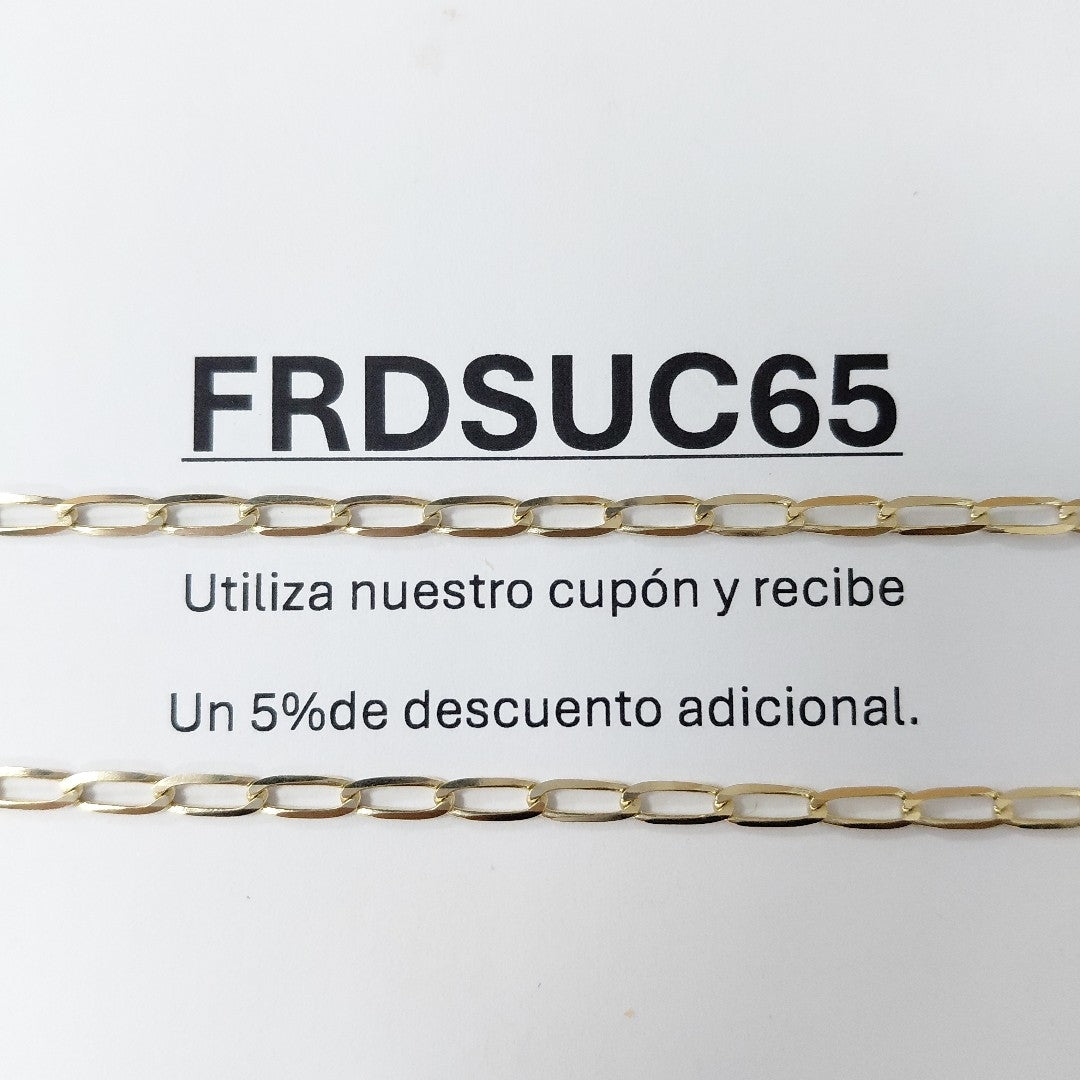 CADENA ESLABON 14K 55 CM 6.6 GR (NUEVO)
