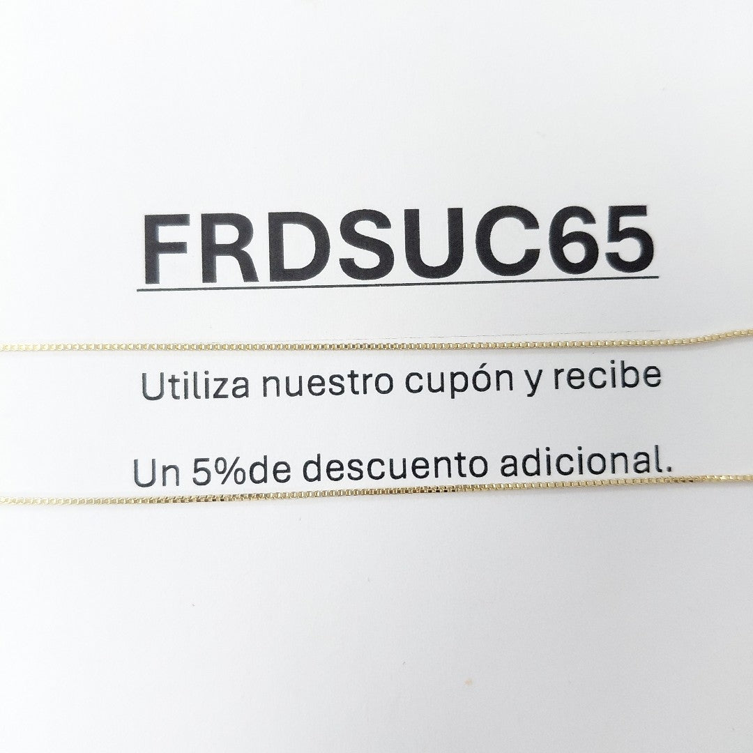 CADENA VENECIANO 14K 55 CM 1.7 GR (NUEVO)