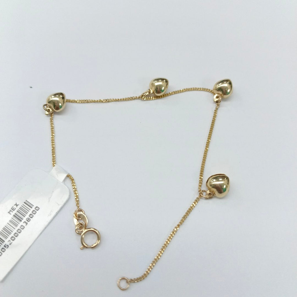 PULSERA ESPECIAL DIJES 10K 18 CM 1.7 GR (NUEVO)