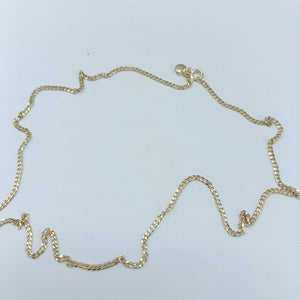 CADENAS TEJIDO BARBADA ORO 10K 50 CM 3.4 GR (NUEVO)