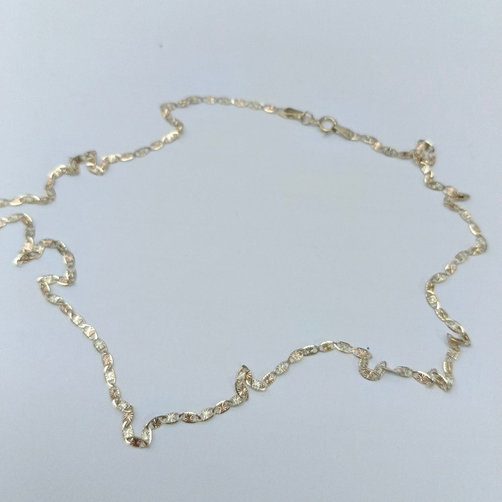 CADENAS TEJIDO GUCHI ORO 10K 55 CM 2.9 GR (NUEVO)