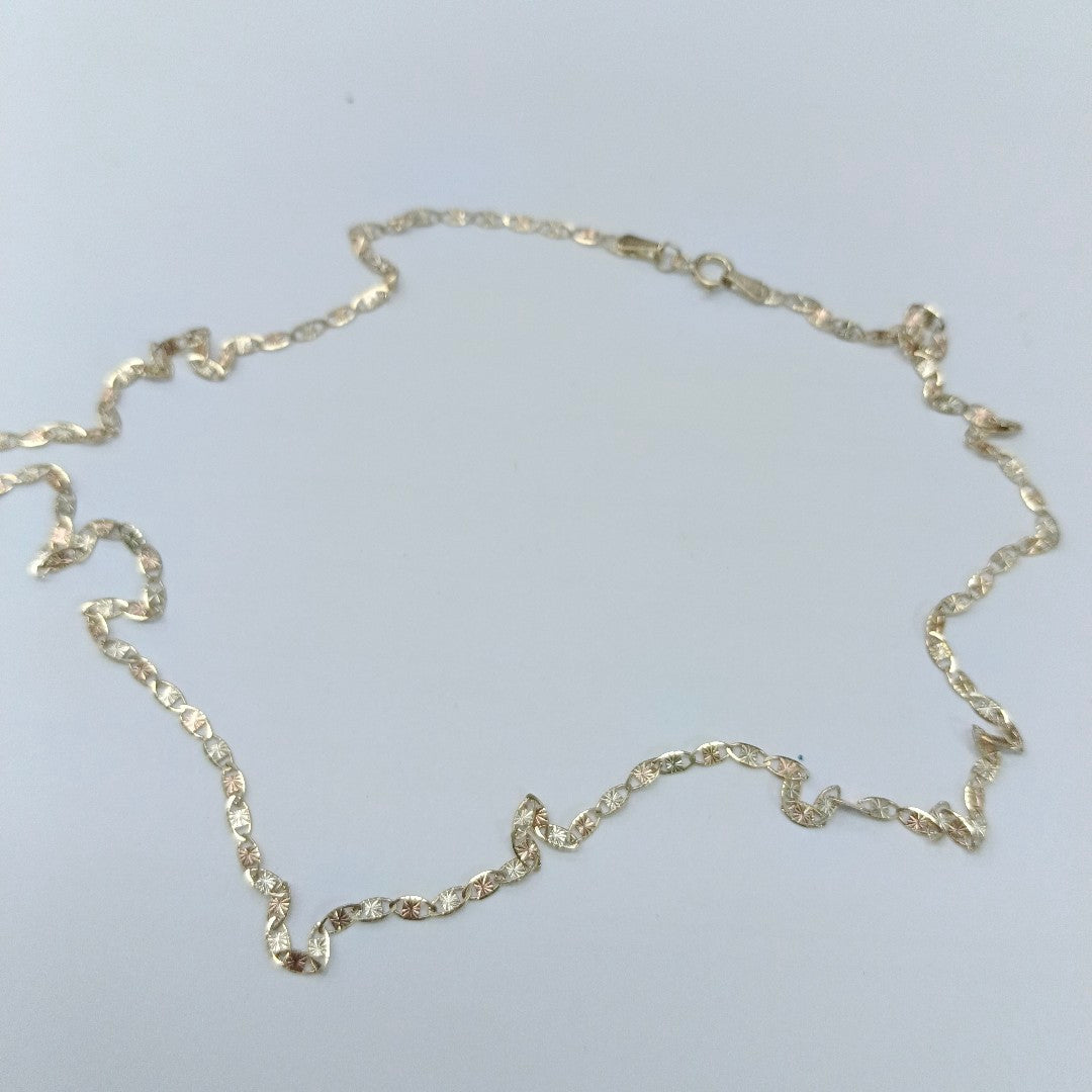 CADENAS TEJIDO GUCHI ORO 10K 55 CM 2.9 GR (NUEVO)