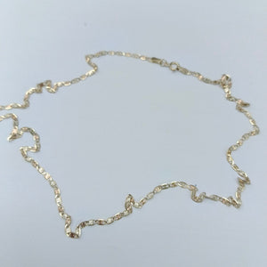 CADENAS TEJIDO GUCHI ORO 10K 55 CM 2.9 GR (NUEVO)