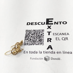 ARETES PAR ORO 8 K 1.2 GRMS (SEMINUEVO)