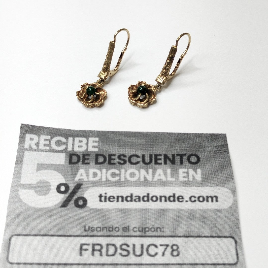 ARETES PAR ORO 14 K 5,50 GRMS (SEMINUEVO)