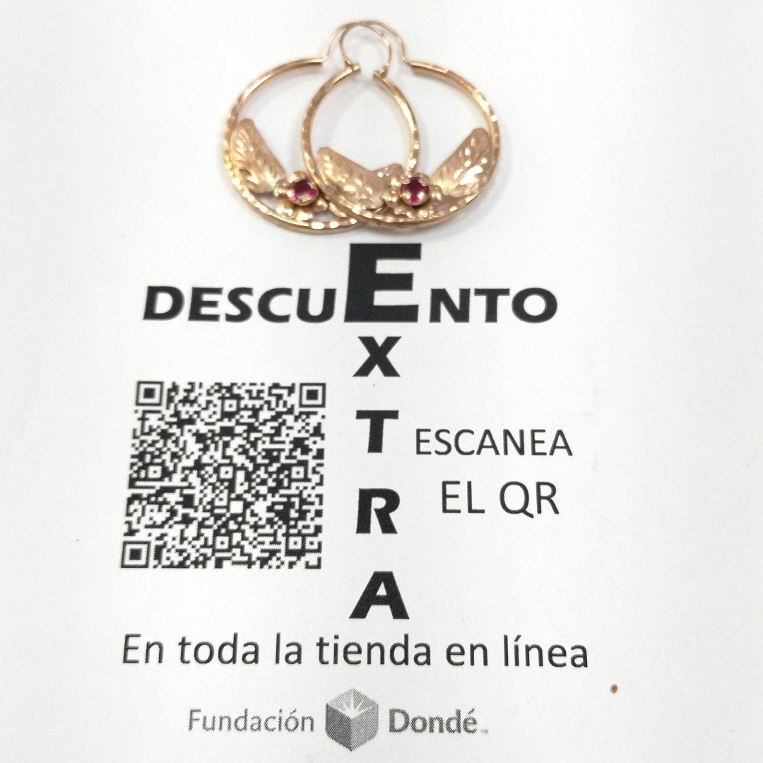 ARRACADAS PAR ORO 10 K 2 GRMS (SEMINUEVO)