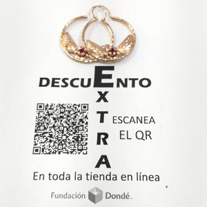ARRACADAS PAR ORO 10 K 2 GRMS (SEMINUEVO)
