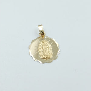 DIJE MEDALLA RELIGIOSA 14K 0.8 GR (NUEVO)