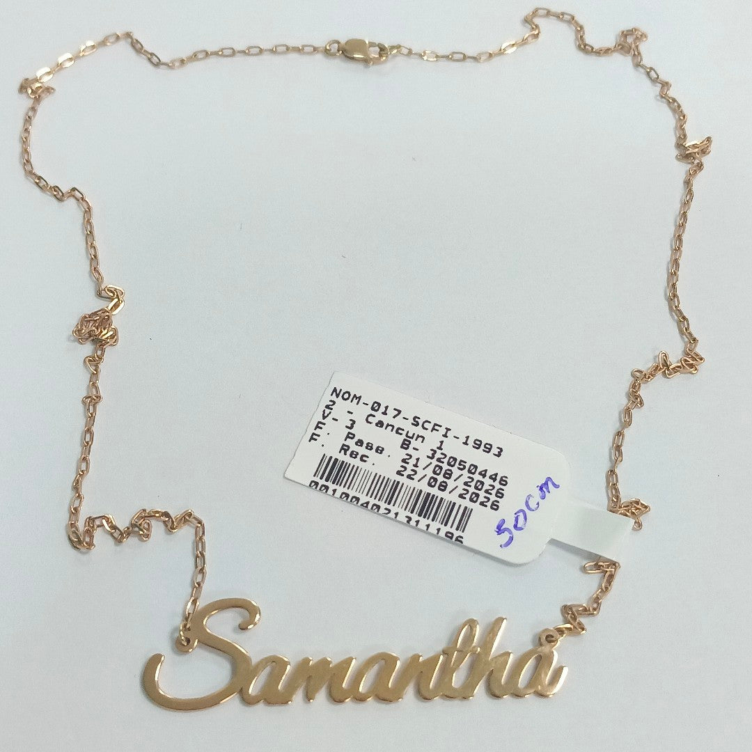 GARGANTILLA ORO 14 K 2.7 GRMS (SEMINUEVO)