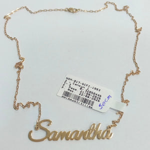 GARGANTILLA ORO 14 K 2.7 GRMS (SEMINUEVO)
