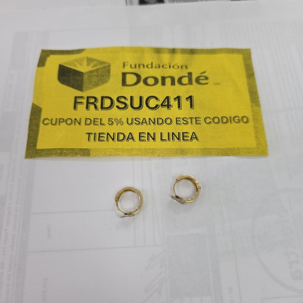 ARRACADAS PAR ORO 14 K 1,60 GRMS (SEMINUEVO)