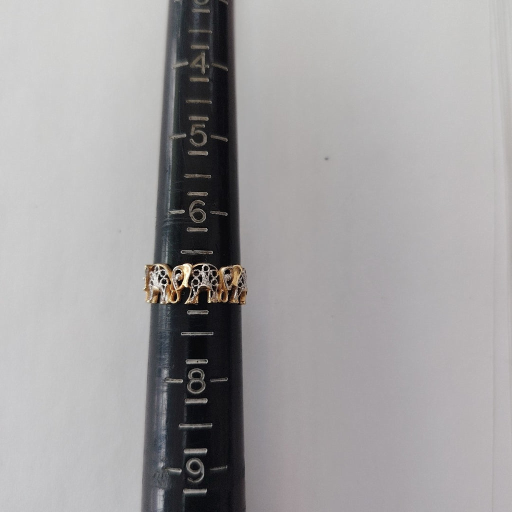 ANILLITO ORO COMBINADO 14 K 1,90 GRMS (SEMINUEVO)