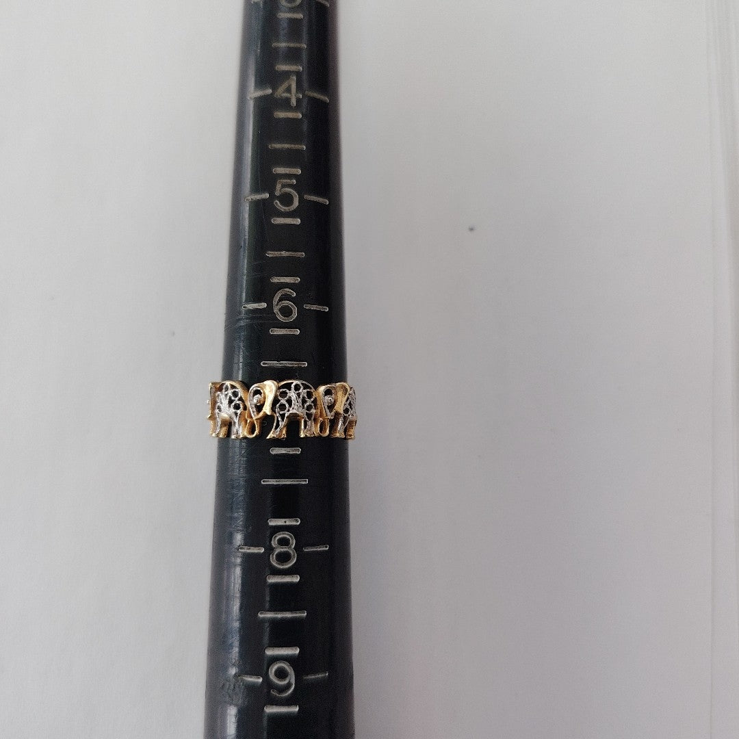 ANILLITO ORO COMBINADO 14 K 1,90 GRMS (SEMINUEVO)