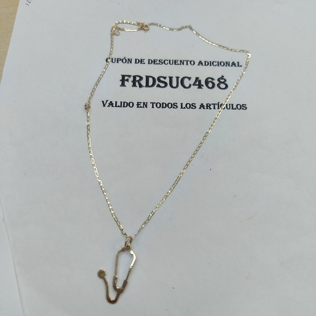 CADENA, DIJE ORO 14 K 1.9 GRMS (SEMINUEVO)