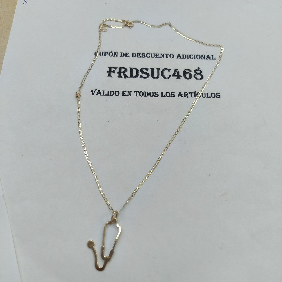 CADENA, DIJE ORO 14 K 1.9 GRMS (SEMINUEVO)