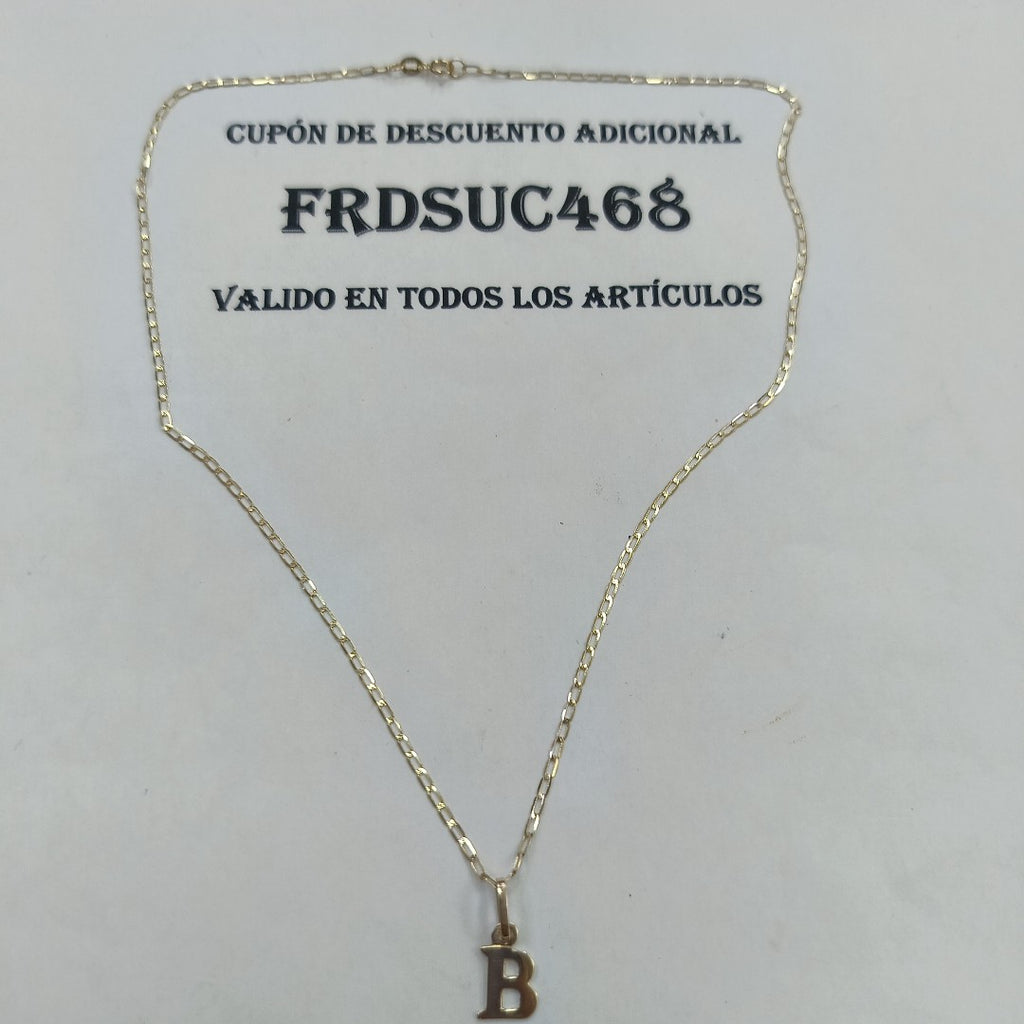 CADENA, DIJE ORO 14 K 1.5 GRMS (SEMINUEVO)