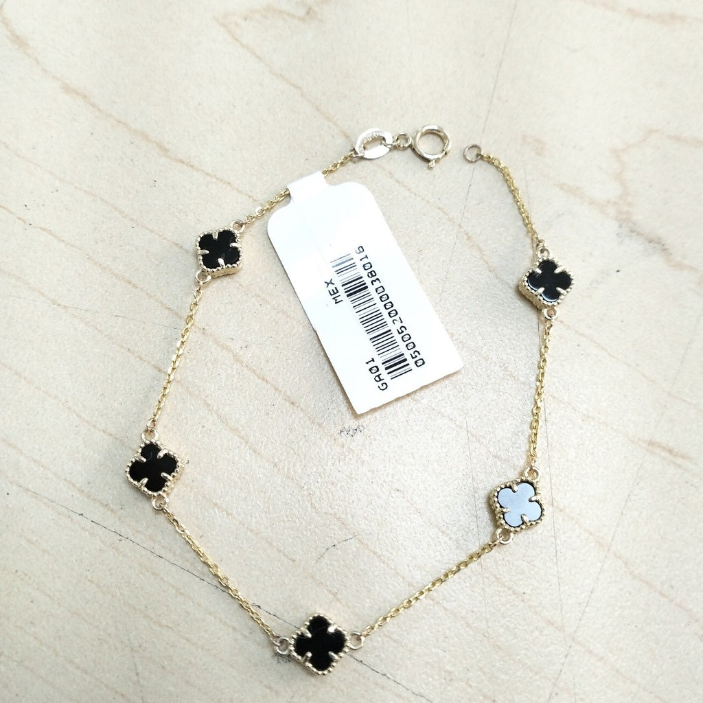 PULSERA ESPECIAL PIEDRAS COLOR 10K 18 CM 2.4 GR (NUEVO)
