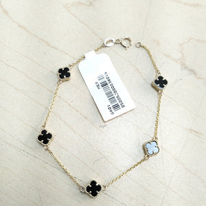 PULSERA ESPECIAL PIEDRAS COLOR 10K 18 CM 2.4 GR (NUEVO)