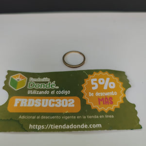 ANILLITO ORO 10 K 1.4 GRMS (SEMINUEVO)