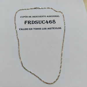 CADENA ORO COMBINADO 10 K 2,00 GRMS (SEMINUEVO)