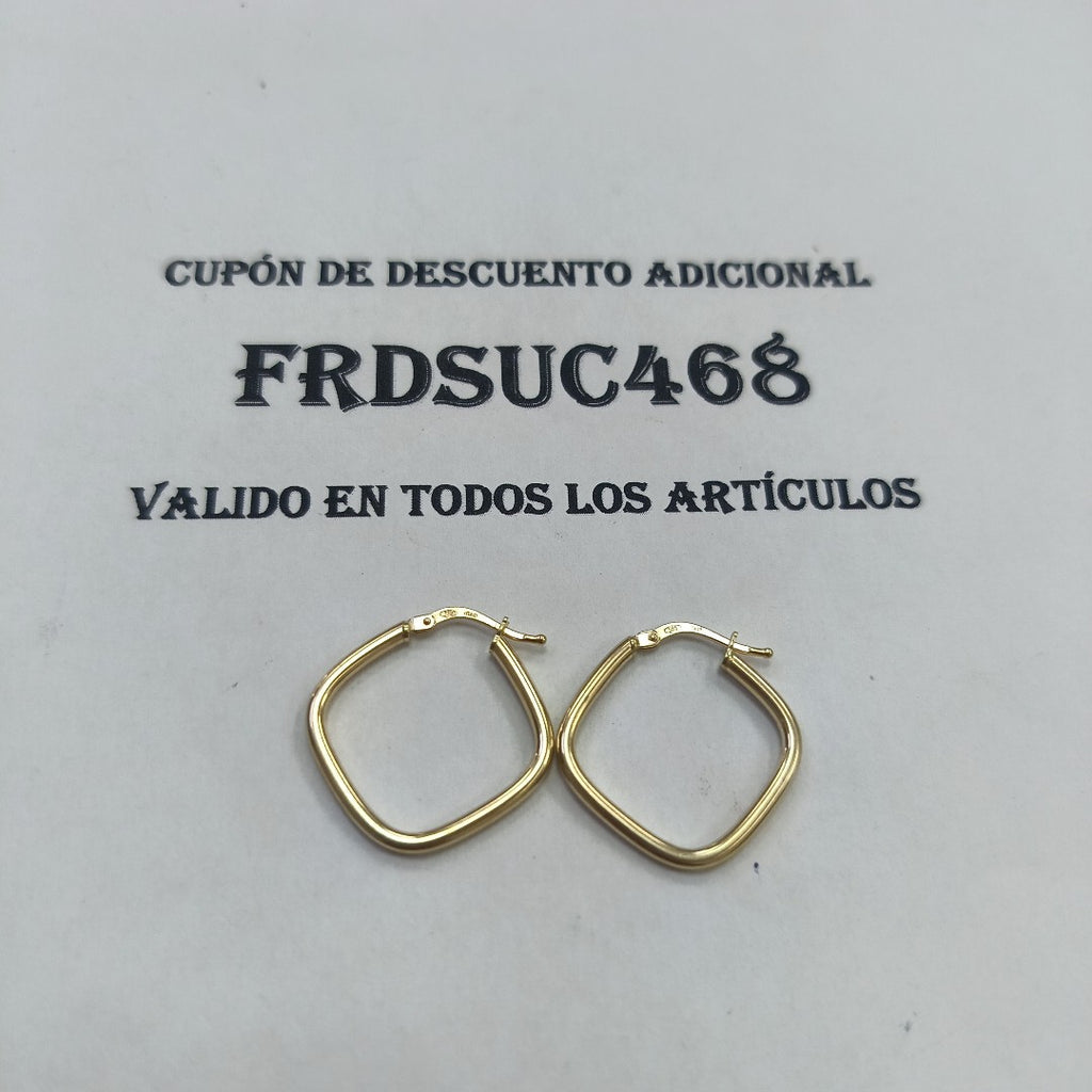ARRACADAS PAR ORO 14 K 1,60 GRMS (SEMINUEVO)