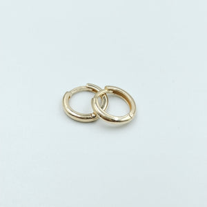 ARETES ARRACADAS LISAS 10K 1.2 GR (NUEVO)