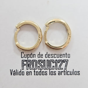 ARETES ARRACADAS LISAS 10K 1.2 GR (NUEVO)