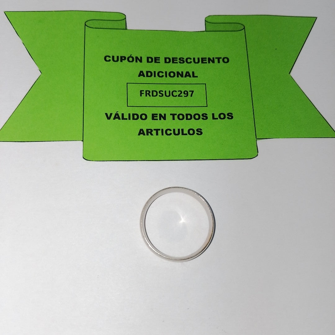 ARGOLLA ORO BLANCO 14 K 4.9 GRMS (SEMINUEVO)