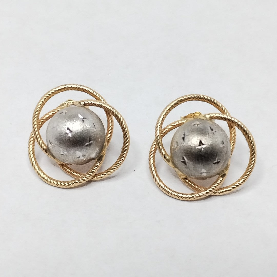 BROQUELES PAR ORO 14 K 2.6 GRMS (SEMINUEVO)