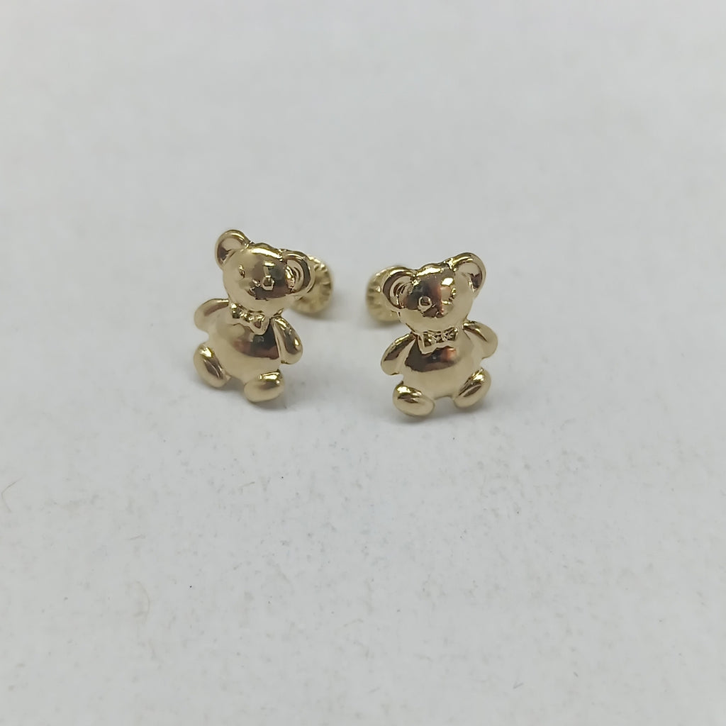 BROQUELES BROQUEL FIG OSO 14K 0.2592 GR (NUEVO)
