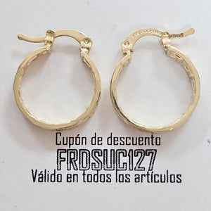ARETES ARRACADAS FIG GRECAS 14K 1.8 GR (NUEVO)