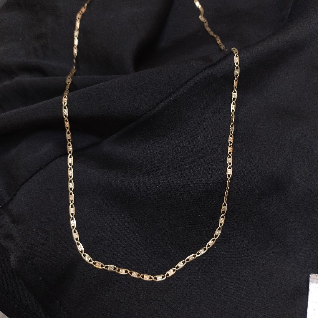 CADENA ORO,ORO COMBINADO 10 K 3,20 GRMS (SEMINUEVO)