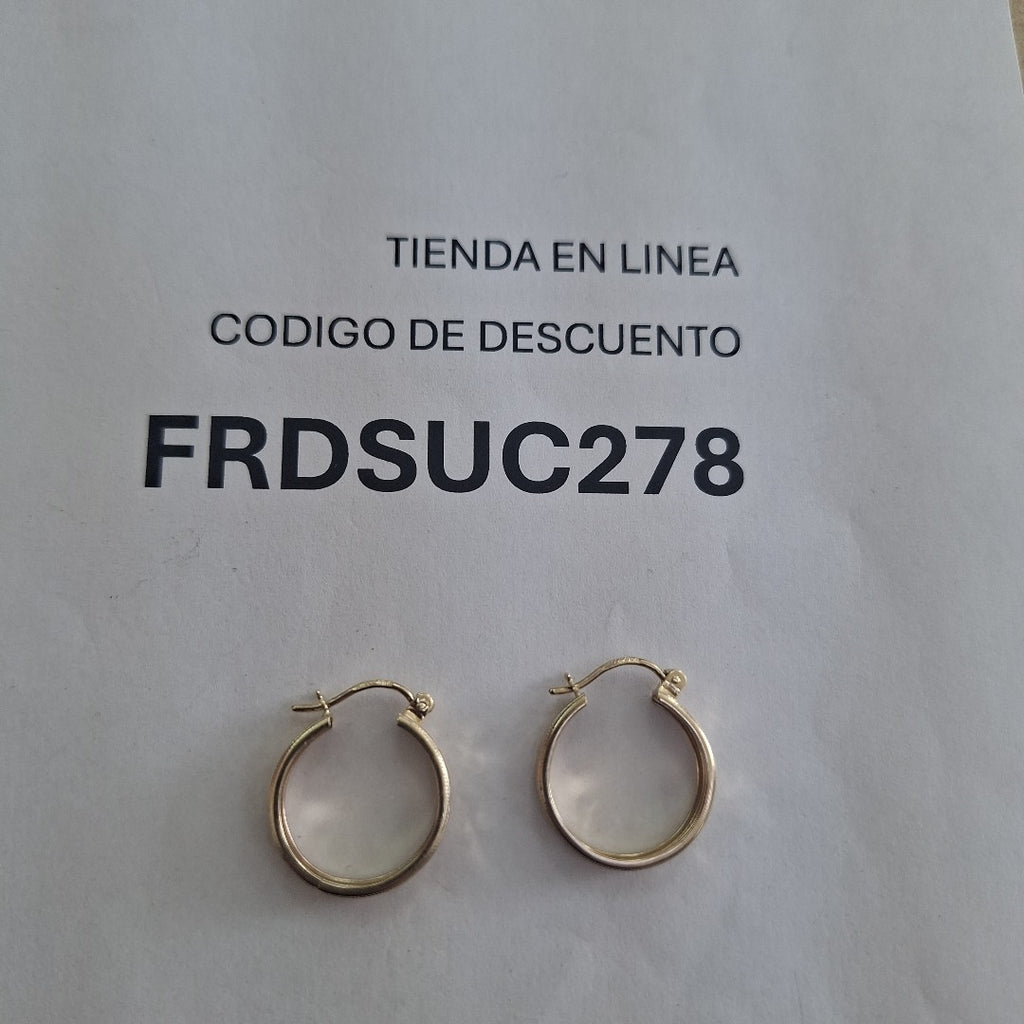 ARETES ARRACADAS LABRADAS 10K 2.2 GR (NUEVO)