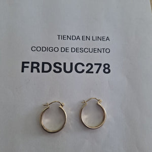 ARETES ARRACADAS LABRADAS 10K 2.2 GR (NUEVO)