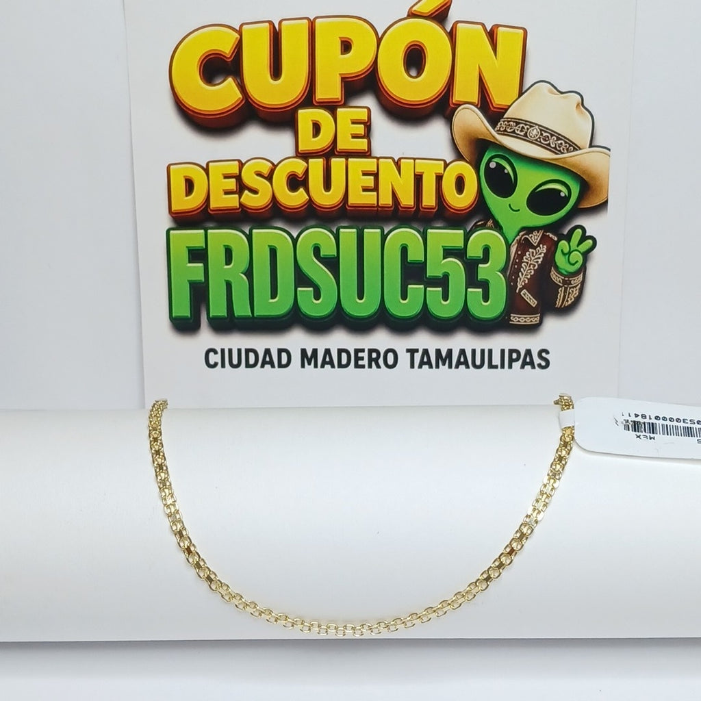 PULSERA BISMARK 14K 18 CM 2.3 GR (NUEVO)