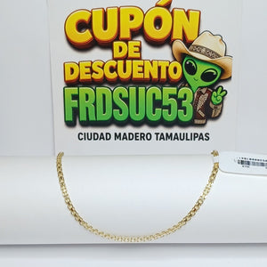 PULSERA BISMARK 14K 18 CM 2.3 GR (NUEVO)