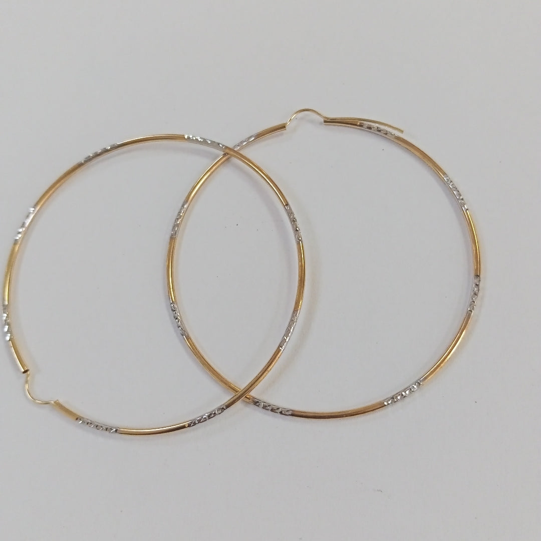 ARRACADAS PAR ORO 14 K 2.7 GRMS (SEMINUEVO)