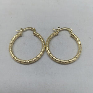 ARETES ARRACADAS LABRADAS 14K 3.2 GR (NUEVO)