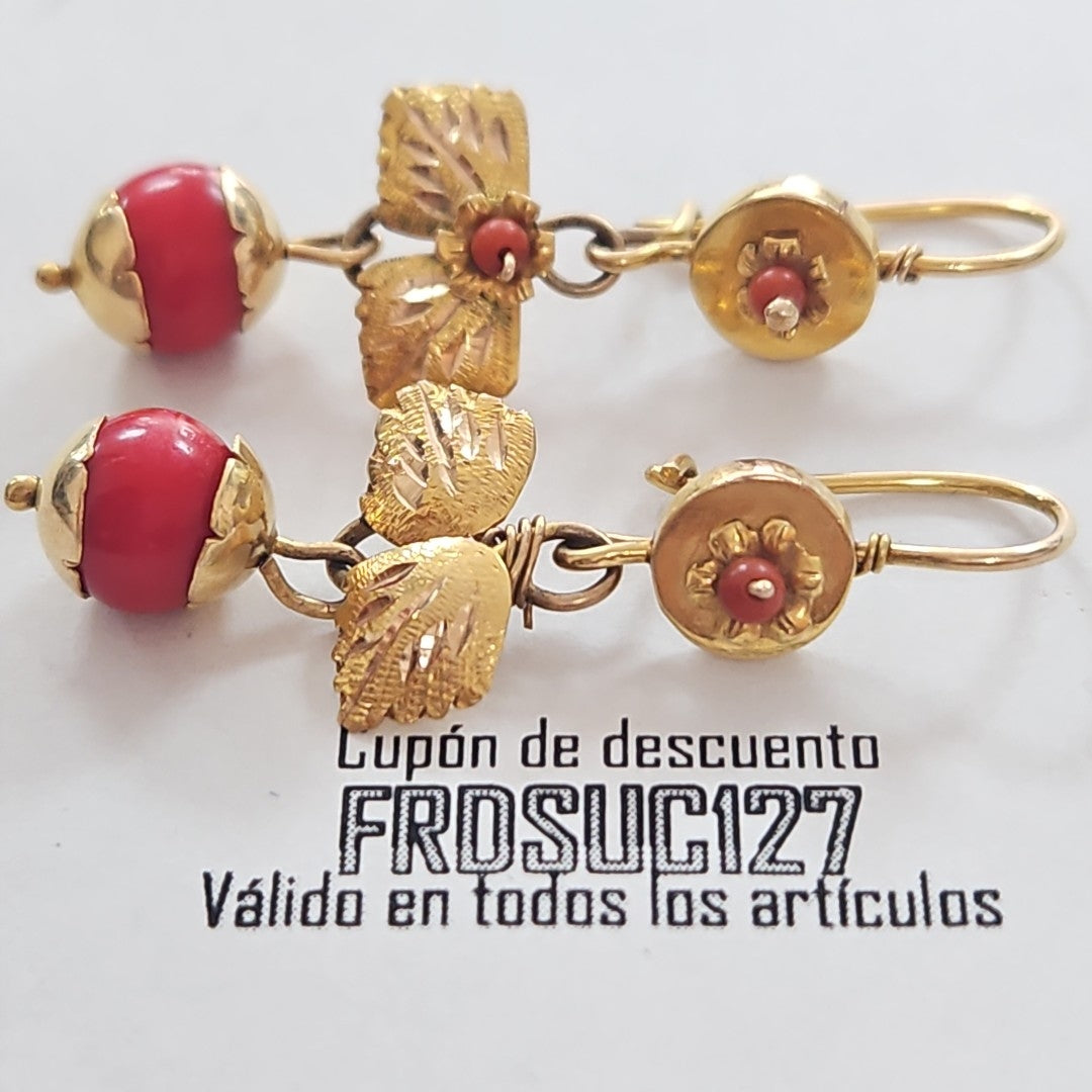 ARETES PAR ORO 8 K 3,80 GRMS (SEMINUEVO)