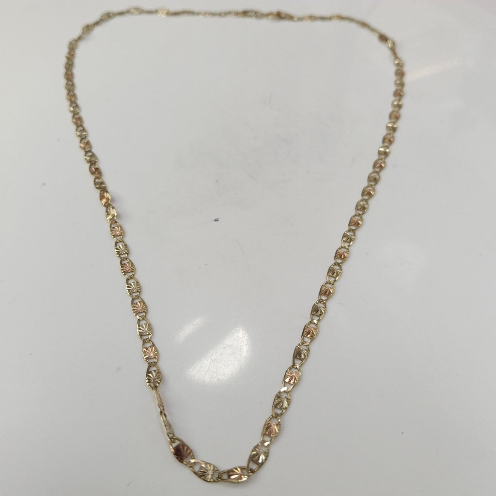 CADENA ORO, ORO COMBINADO 10 K 3.2 GRMS (SEMINUEVO)