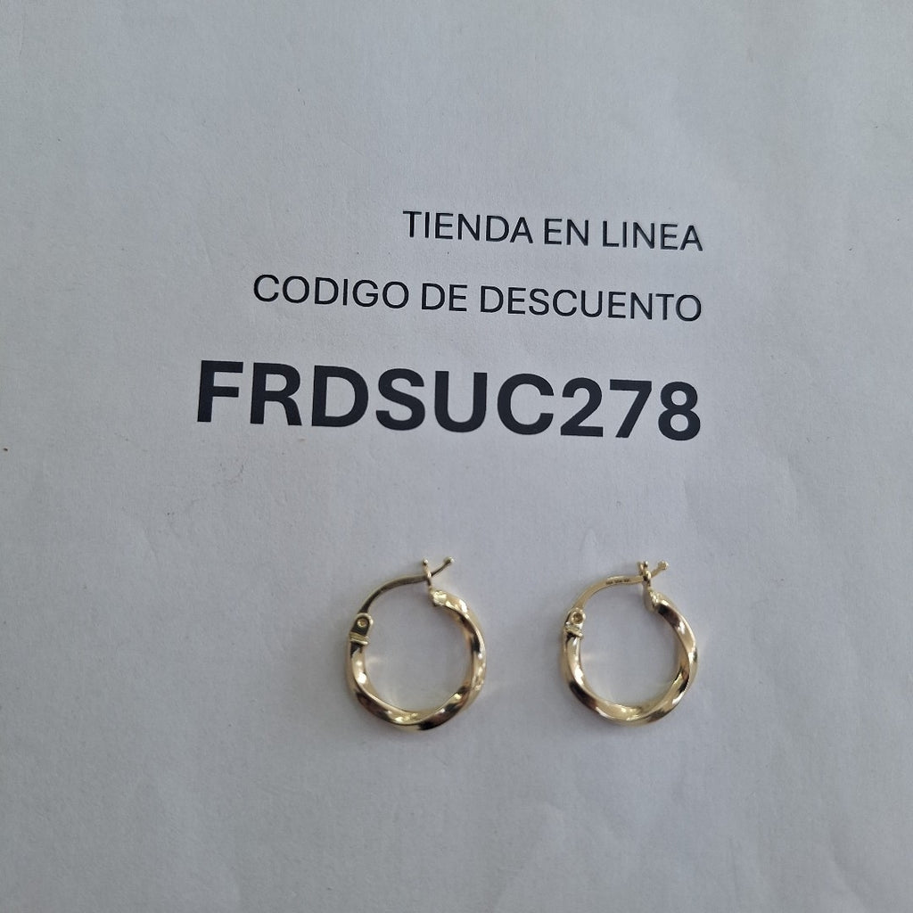 ARRACADAS ORO 10K 1.2 (NUEVO)