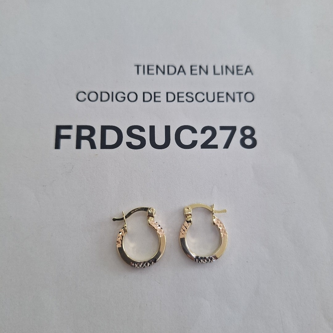 ARRACADAS ORO 10K 1.5 (NUEVO)