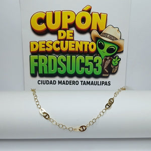 PULSERA ESPECIAL 14K 18 CM 1.5 GR (NUEVO)